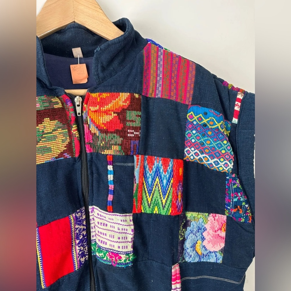 Vintage Tapestry Patchwork Vest - image 4